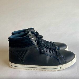 Ted Baker Dark Navy Leather High Top Sneakers size EUR 43, US 10.